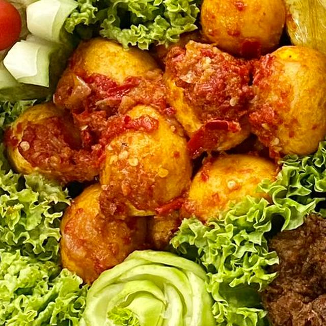 Egg balado (sambal egg)